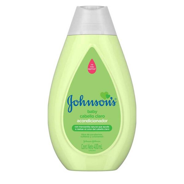 Johnson's Baby Shampoo Cabello Claro Con Manzanilla Natural, 400 ml