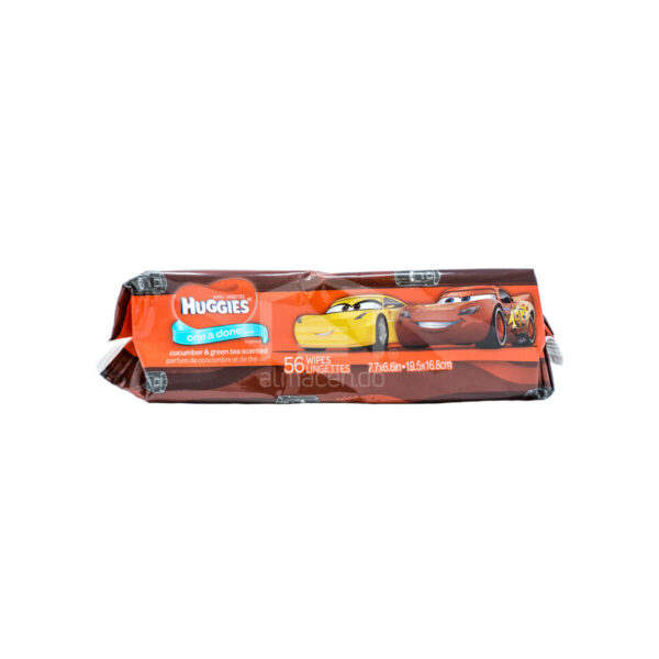 Toallitas Húmedas Huggies One & Done Fragancia a Pepino y Té Verde, 56 uds