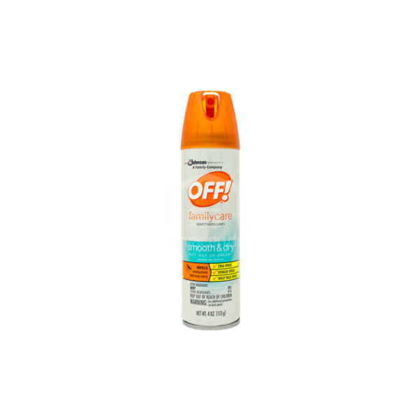 Repelente de Insectos Off! Family Care Smooth & Dry, 4 oz