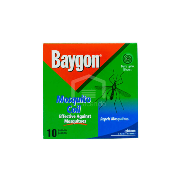 BAYGON Mosquito Coil Espirales Anti-Mosquitos, 10 uds