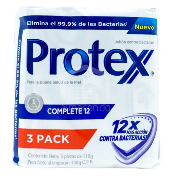 Jabón Protex Complete 12 (3 uds)