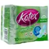 Toallas Femeninas Kotex UltraProtect Normal Con Manzanilla, 10 uds