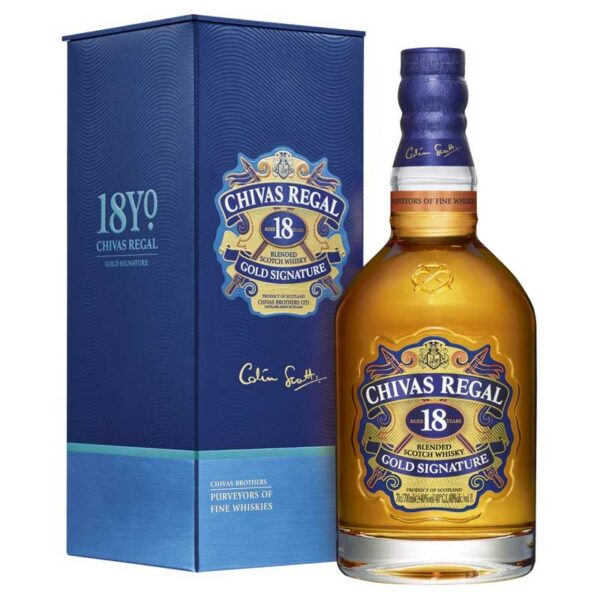 Whisky Chivas Regal 18 Años, 750 ml