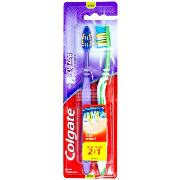 Cepillo Dental Colgate Triple Acción ZigZag (2 uds)