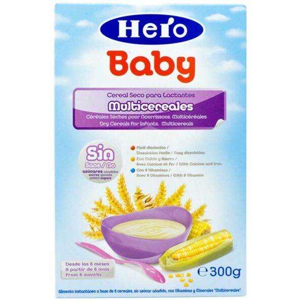 Cereal Seco Hero Baby Multicerales, 300 g (A partir de los 6 meses)