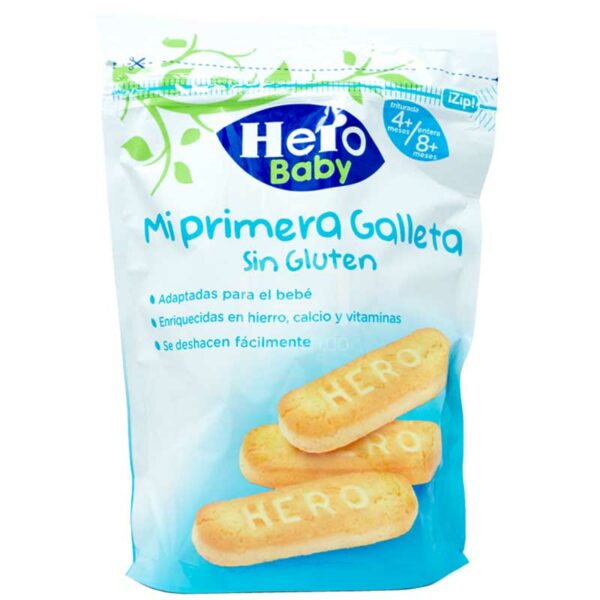 Galleta a Base de Cereal sin Gluten Hero Baby, 180 g