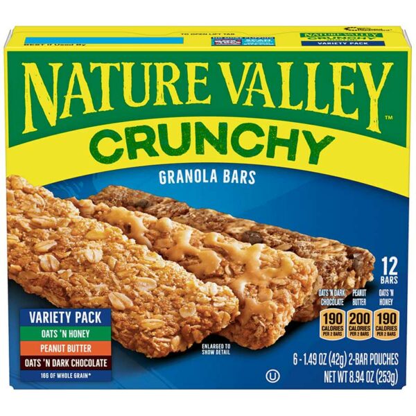 Granola Nature Valley Barras Variadas, 8.94 oz (12 uds)