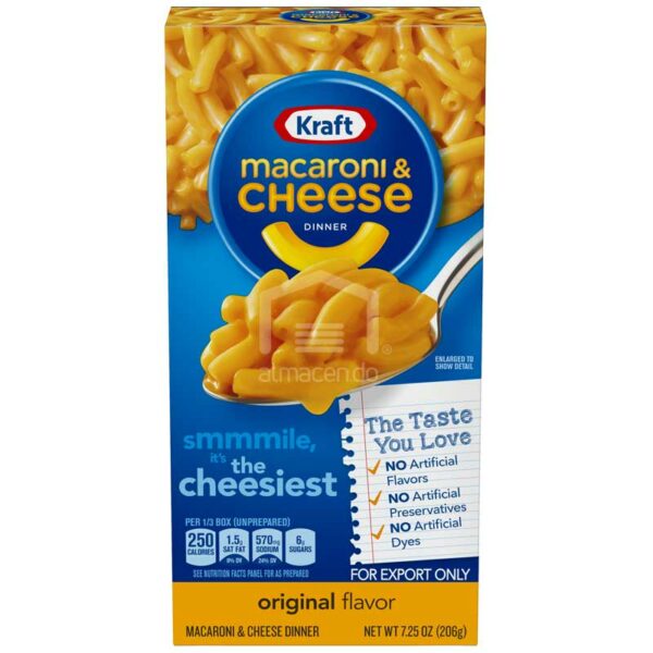 Kraft Original Macarrones con Queso, 7.25 oz