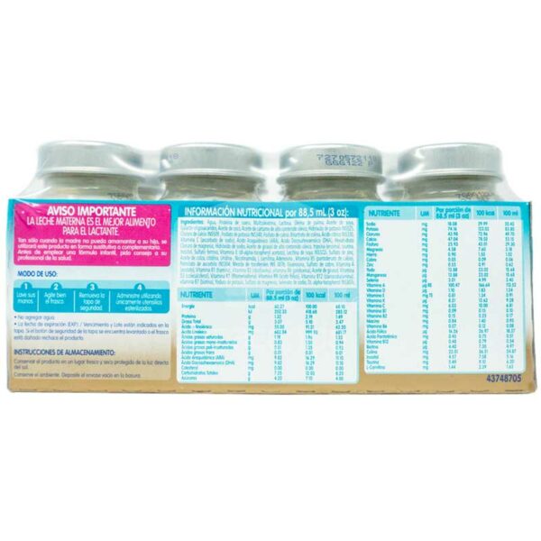Nestlé NAN PRO No.1 Lista Para Tomar, 8 botellas de 3 oz