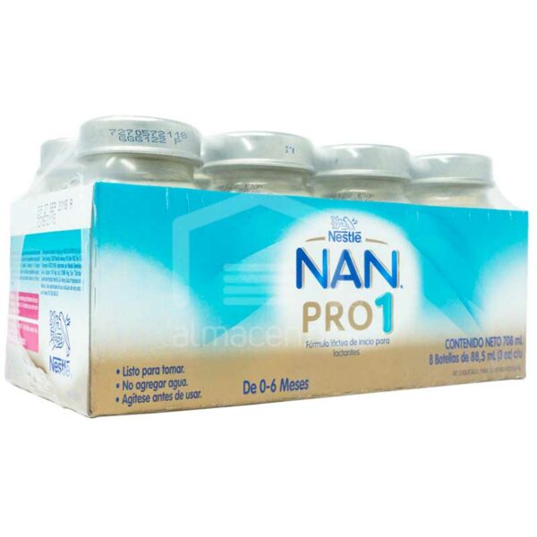 Nestlé NAN PRO No.1 Lista Para Tomar, 8 botellas de 3 oz
