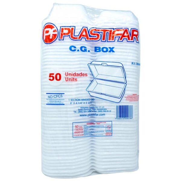 Bandeja Foam CG BOX Plastifar, Caja (200 uds)