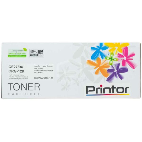 Toner Compatible con Impresora Láser HP, CE278A/CRG-128