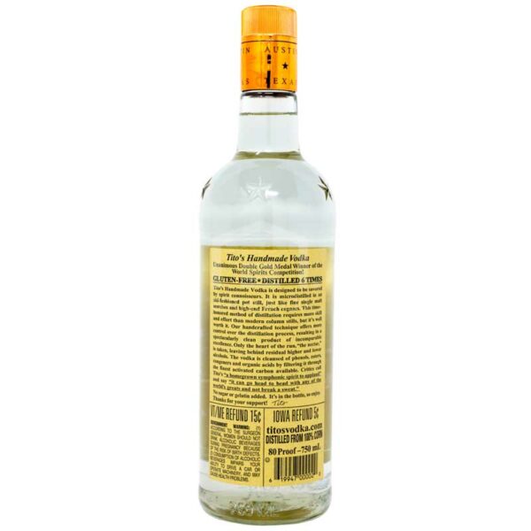 Vodka Tito's Handmade, 750 ml