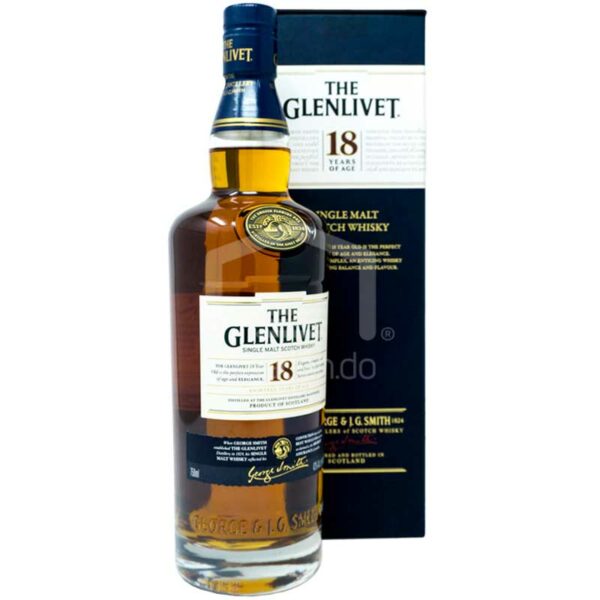 Whisky The Glenlivet 18 Años, 750 ml