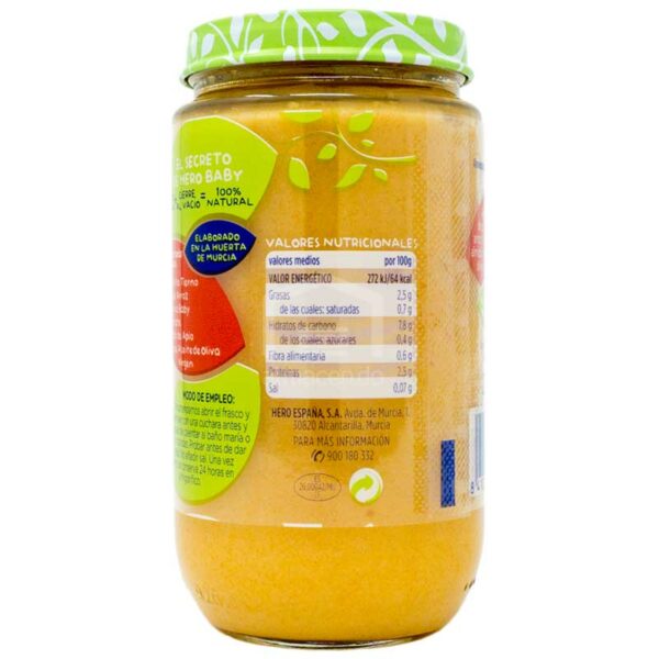 Compota HERO Baby Natur Arroz con Pollo (A partir de los 6 meses), 235g