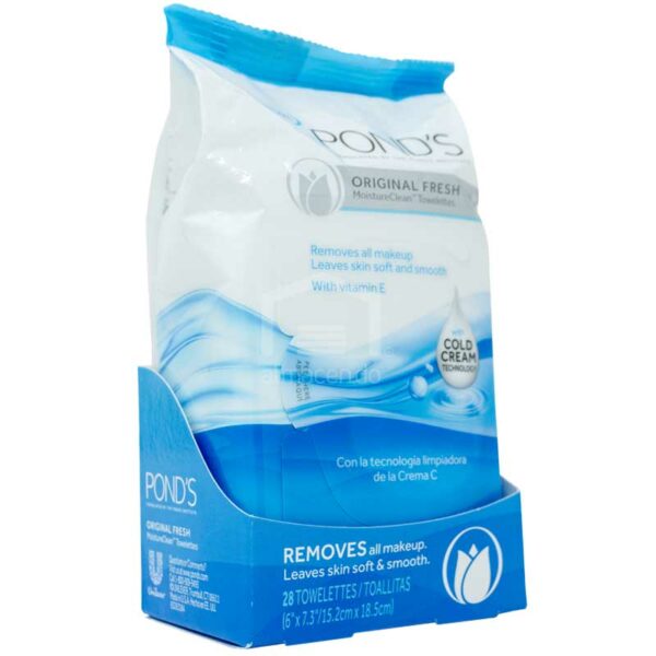 Toallitas Húmedas Desmaquillantes Pond's, 28 uds