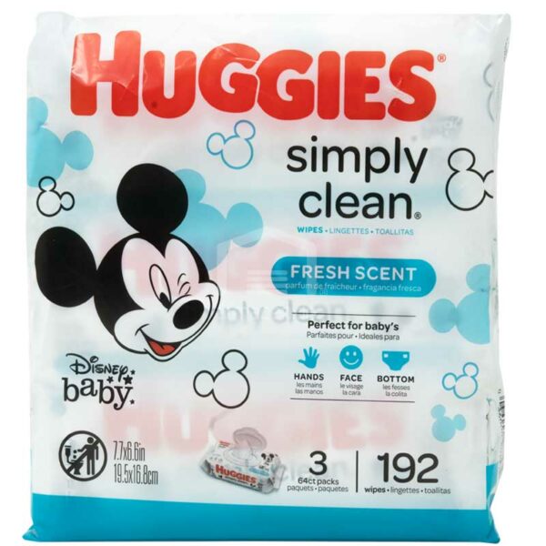 Toallitas Húmedas Huggies Simply Clean Fresh (192 uds)