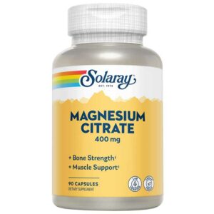 Citrato de Magnesio Solaray 400 mg, 90 Cápsulas