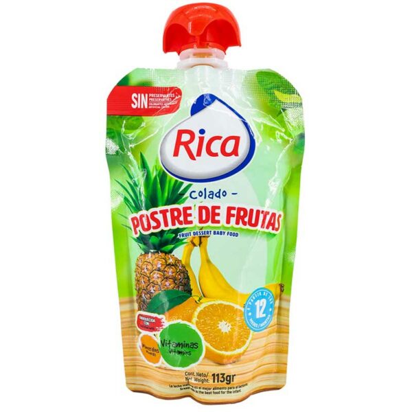 Compota Rica Postre de Frutas, 113 g