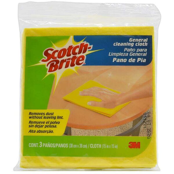 Paño Multiuso Scotch-Brite Secatodo (3 uds)