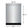 Lavaplatos Frigidaire en Acero Inoxidable FDPH4316AS 24"
