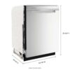 Lavaplatos Whirlpool en Acero Inoxidable WDTA50SAKZ 24"