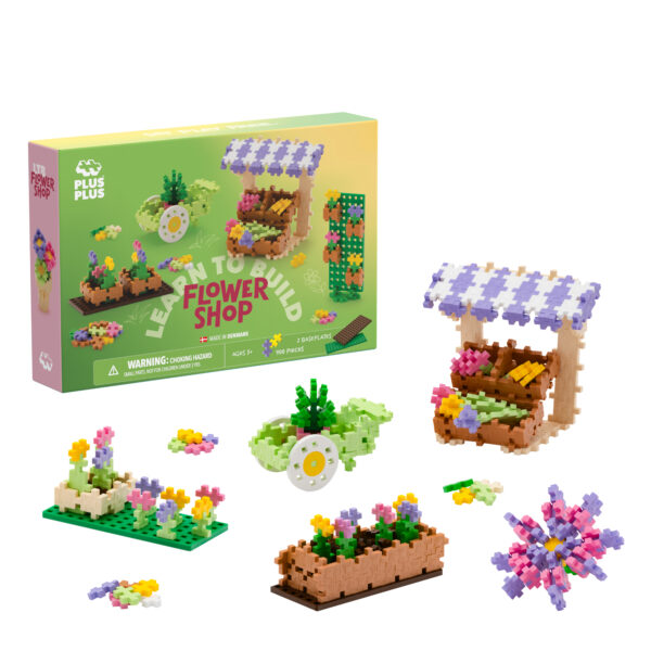 Juego de Construcción Aprende a Construir Flower Shop Plus-Plus (400 Piezas)