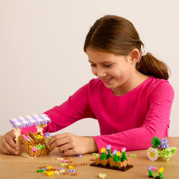 Juego de Construcción Aprende a Construir Flower Shop Plus-Plus (400 Piezas)
